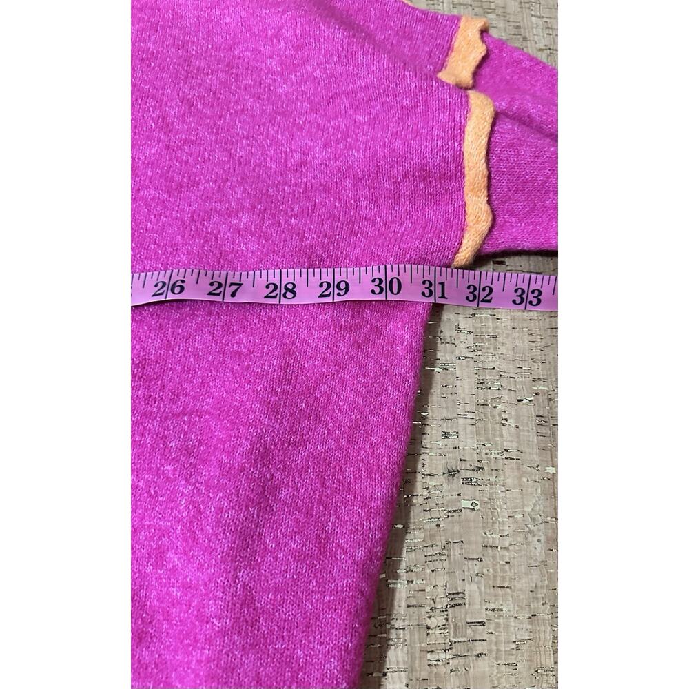 SHE + SKY KNIT Sweater Size Large Pink Orange - Picture 6 of 7